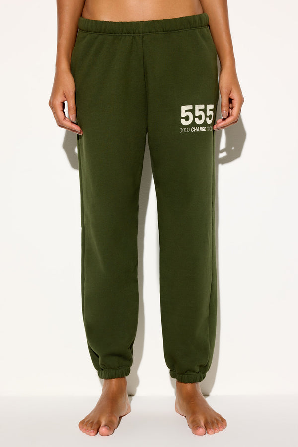 spiritual gangster 555 Change Eden Sweatpant MOJAVE GREEN