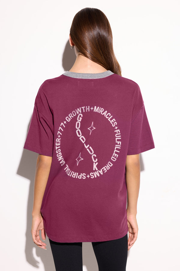 Spiritual Gangster 777 Boyfriend Ringer DARK DAHLIA