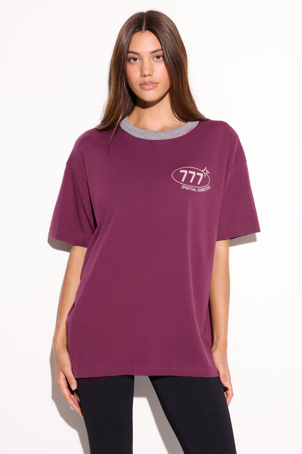 spiritual gangster 777 Boyfriend Ringer DARK DAHLIA