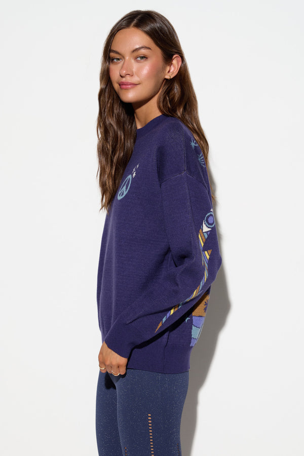 Spiritual Gangster Alpine Glow Claire Sweater ECLIPSE