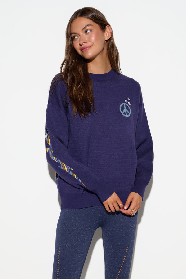 Spiritual Gangster Alpine Glow Claire Sweater ECLIPSE