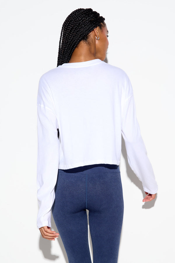 Spiritual Gangster Cosmic Connection Drew Top WHITE