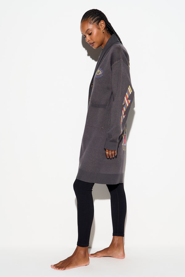 Spiritual Gangster Cosmic Love Estelle Cardigan ASH