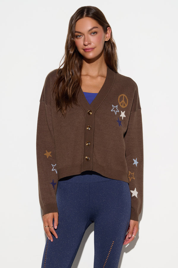 Spiritual Gangster Divine Eye Delaney Cardigan COCO