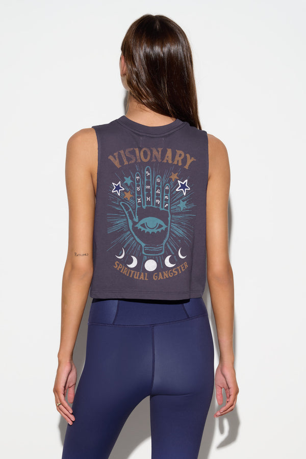 Spiritual Gangster Divine Eye Spirit Crop Tank ECLIPSE