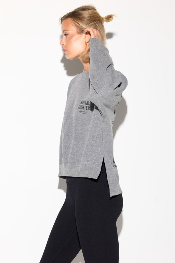 Spiritual Gangster El Tigre Bex High-Low Crew HEATHER GREY