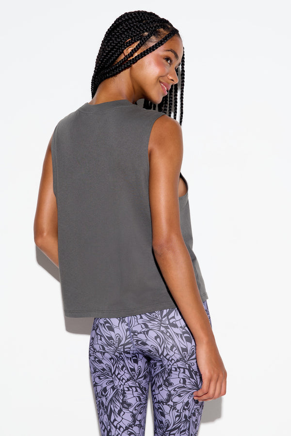 Spiritual Gangster Energy Flow Vibe Tank VINTAGE BLACK