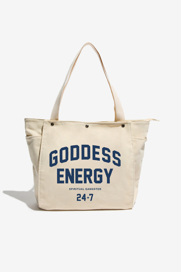 spiritual gangster Goddess Energy Yoga Tote Bag ONE