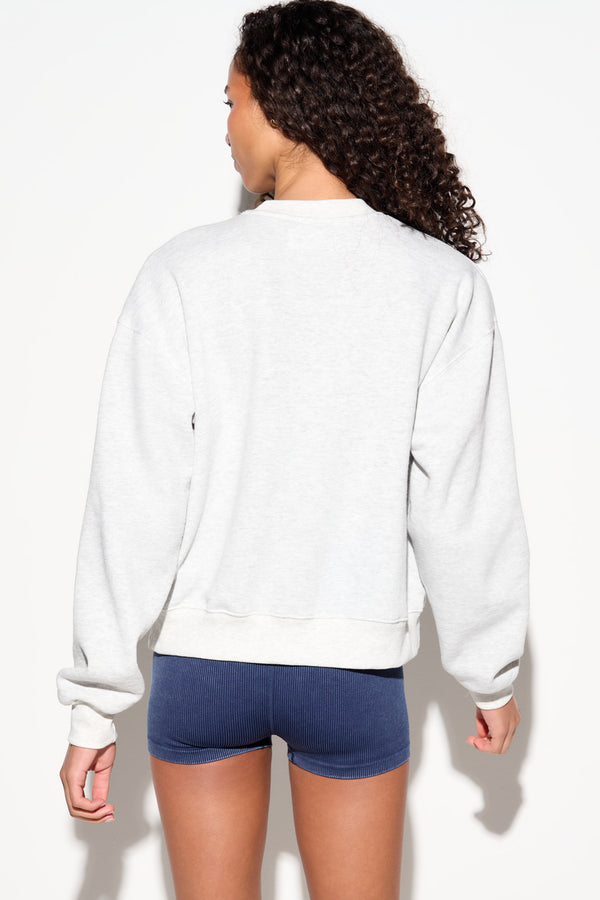 Spiritual Gangster Goddess Zuma Crew LIGHT HEATHER GREY