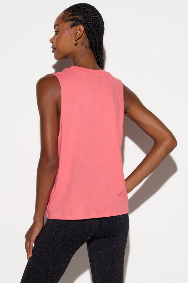 Spiritual Gangster Grateful Ascent Vibe Tank CRIMSON ROSE