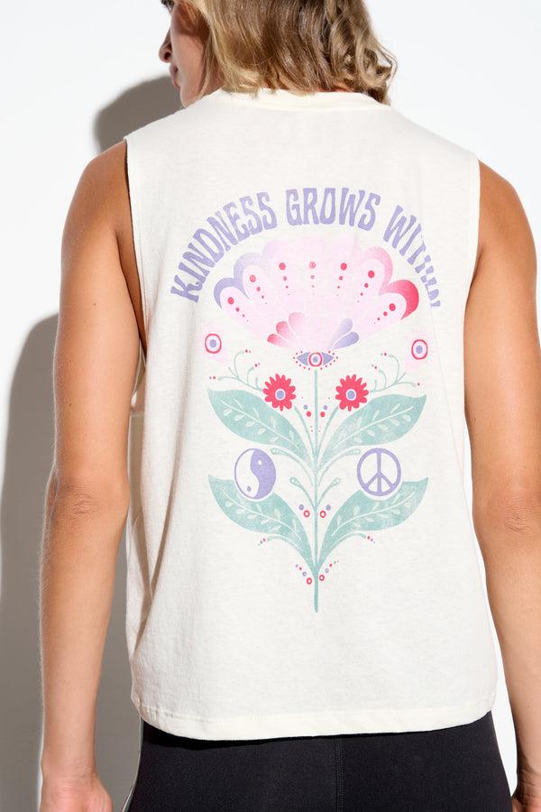 Spiritual Gangster Grows Within Vibe Tank VINTAGE WHITE