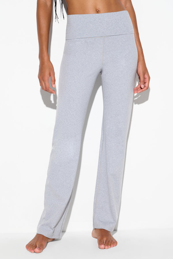Spiritual Gangster HeatherLuxe Blair Pant LIGHT HEATHER GREY
