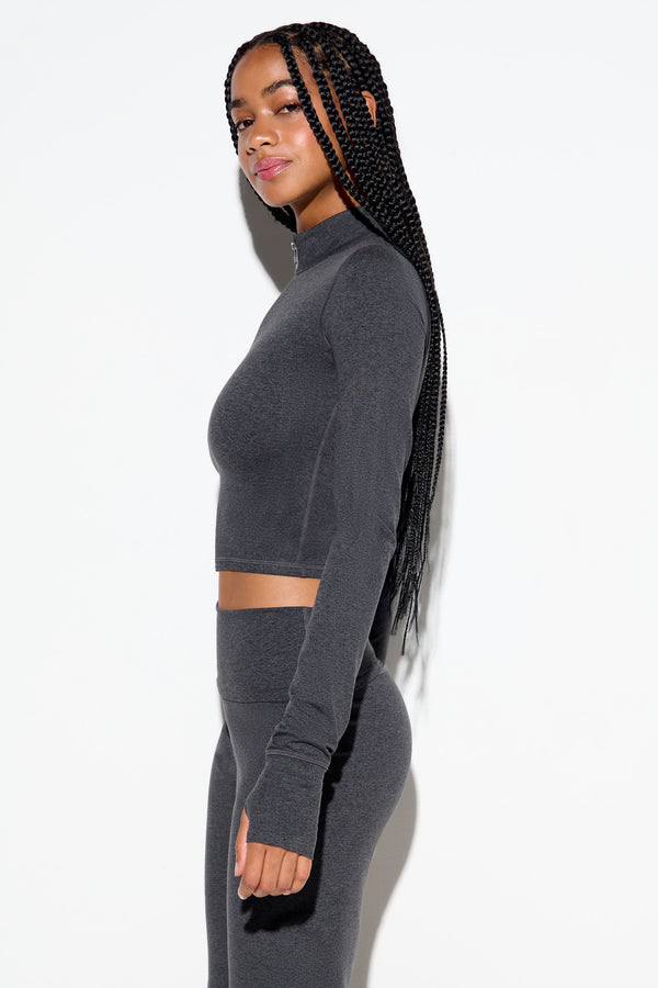 Spiritual Gangster HeatherLuxe Elliot Jacket VINTAGE BLACK