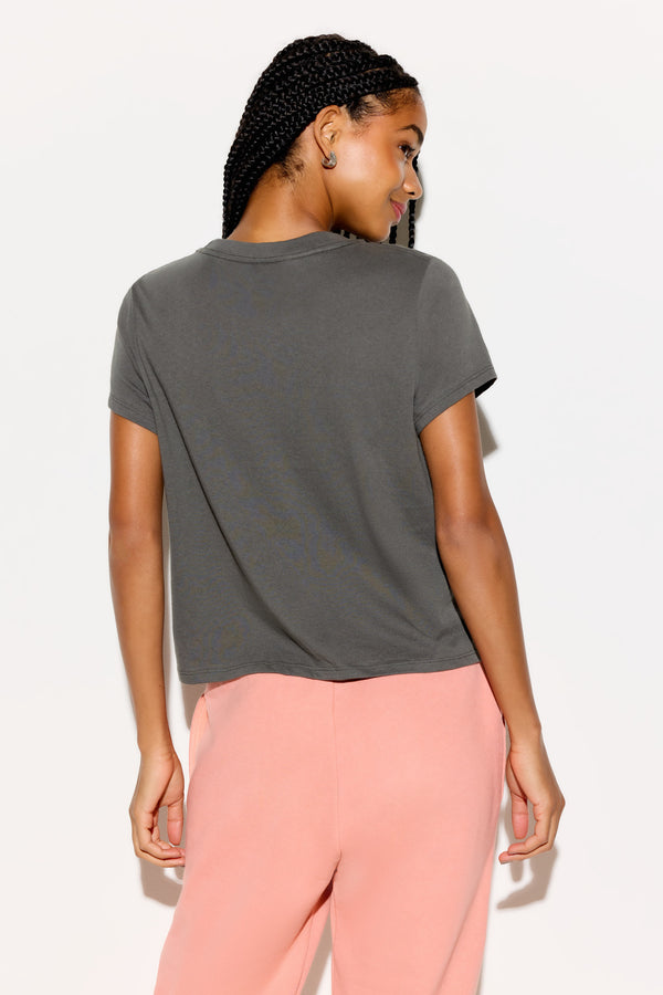 Spiritual Gangster Karma Club Lila Tee VINTAGE BLACK