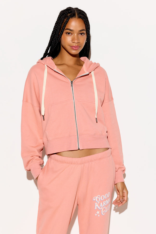 Spiritual Gangster Karma Club Venice Hoodie TERRA COTTA