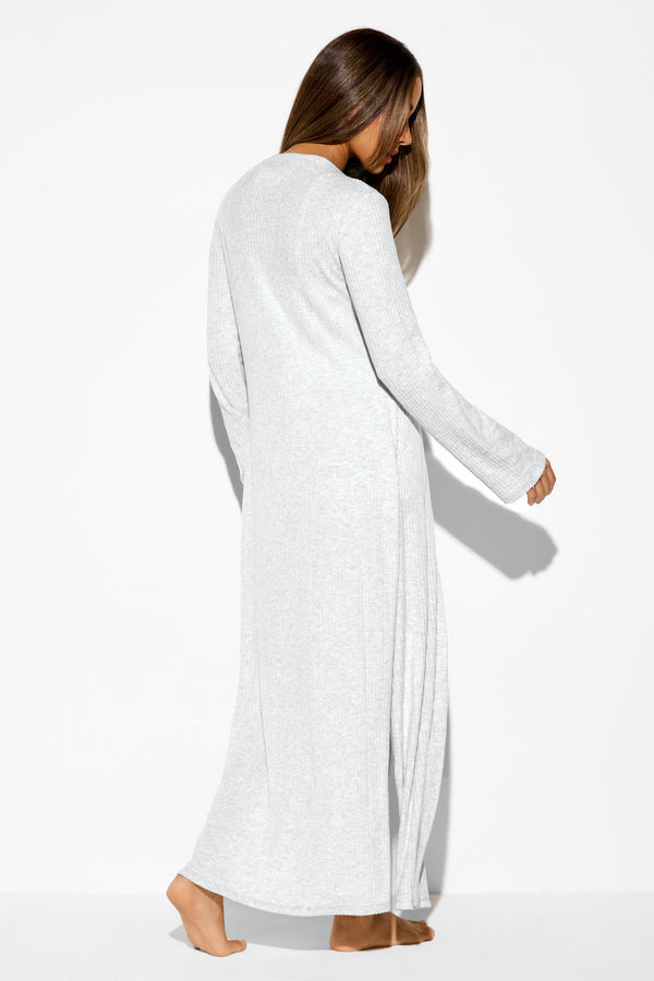 Spiritual Gangster Luma Rib Vida Duster LIGHT HEATHER GREY