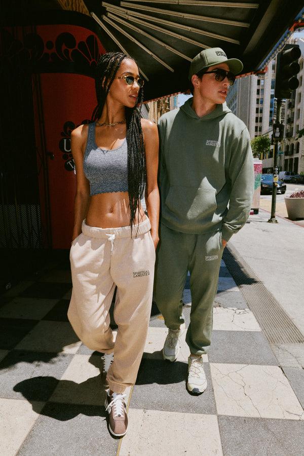 Spiritual Gangster Men's Classic Sweatpant VINTAGE ARMY