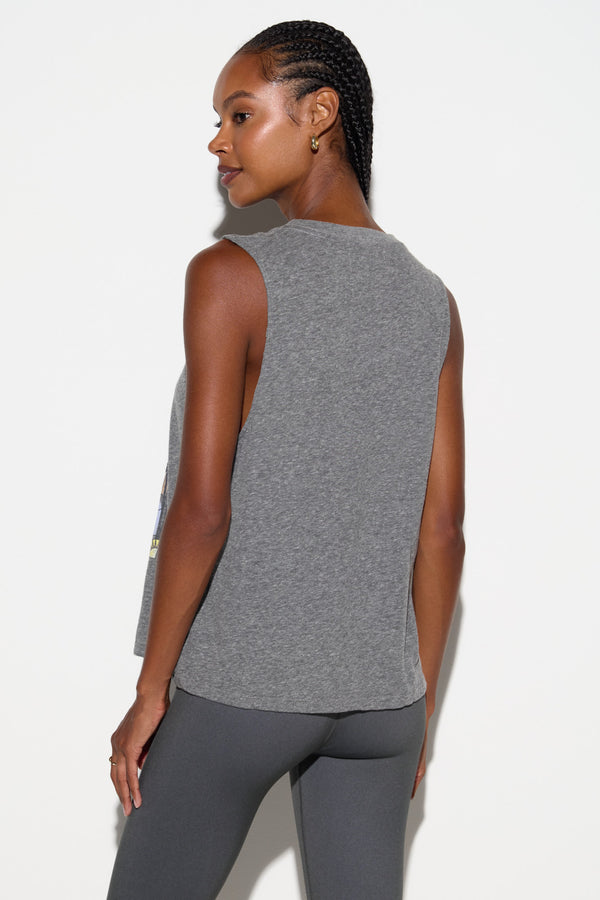 Spiritual Gangster Mount Nirvana Vibe Tank HEATHER GREY