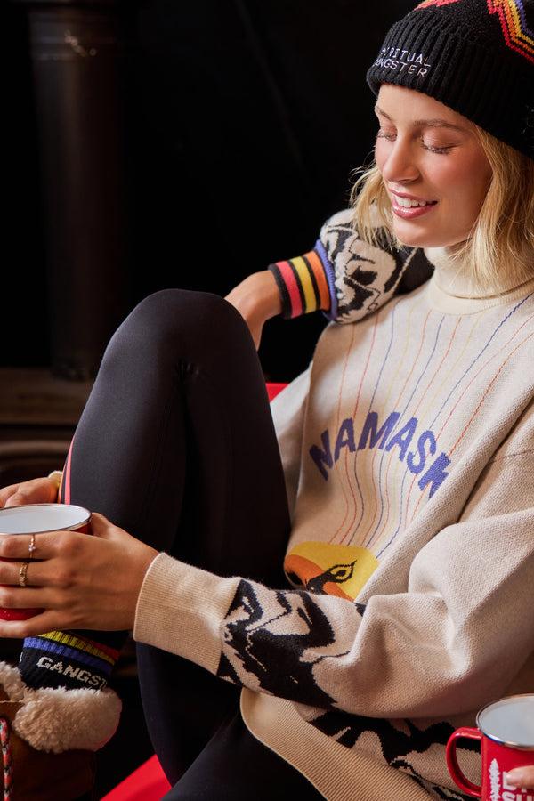 spiritual gangster Namaski Rays Juno Turtleneck WINTER WHITE