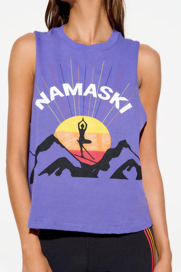 Spiritual Gangster Namaski Rays Vibe Tank ASTRAL BLUE