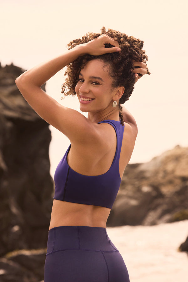 Spiritual Gangster Nirvana Frankie Longline Bra ASTRAL BLUE