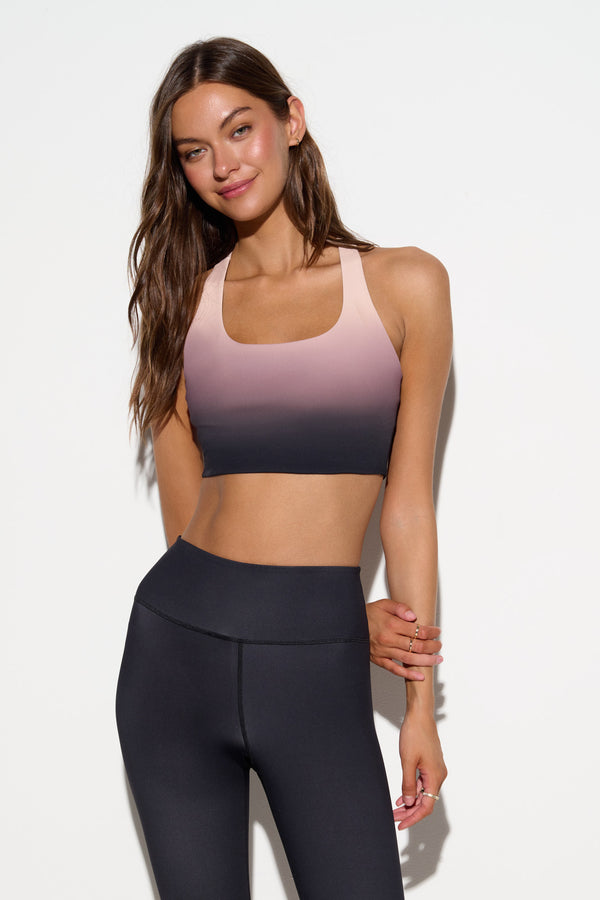 Spiritual Gangster Nirvana Frankie Longline Bra CHAMPAGNE