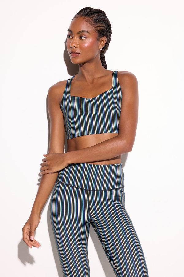 Spiritual Gangster Nirvana Venus Longline Bra AURA STRIPE