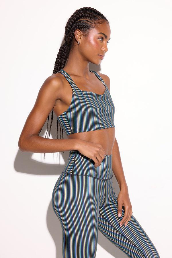 Spiritual Gangster Nirvana Venus Longline Bra AURA STRIPE