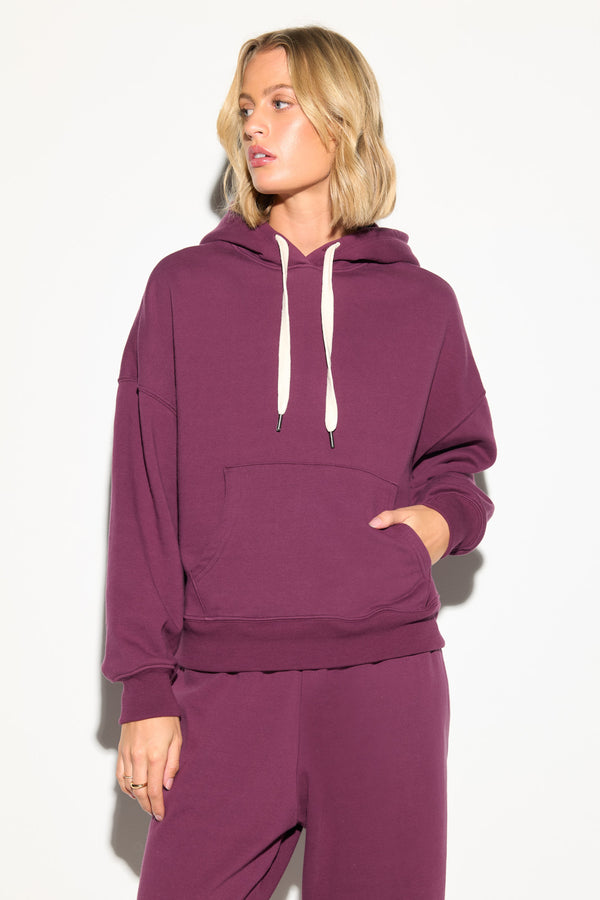 Spiritual Gangster Optimist Belair Hoodie DARK DAHLIA