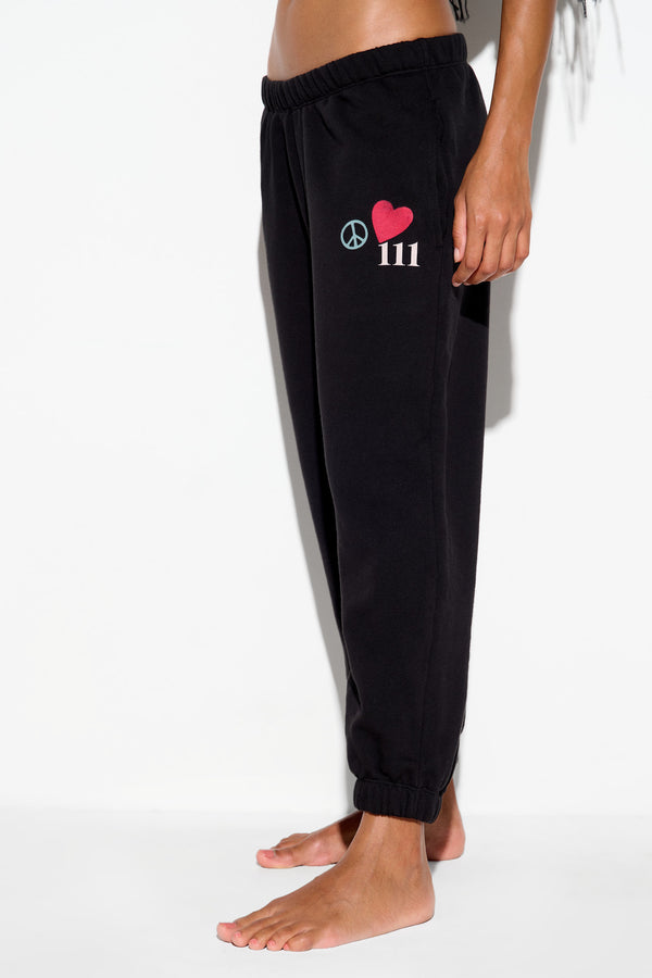 Spiritual Gangster Power Of Love Bowie Sweatpant BLACK