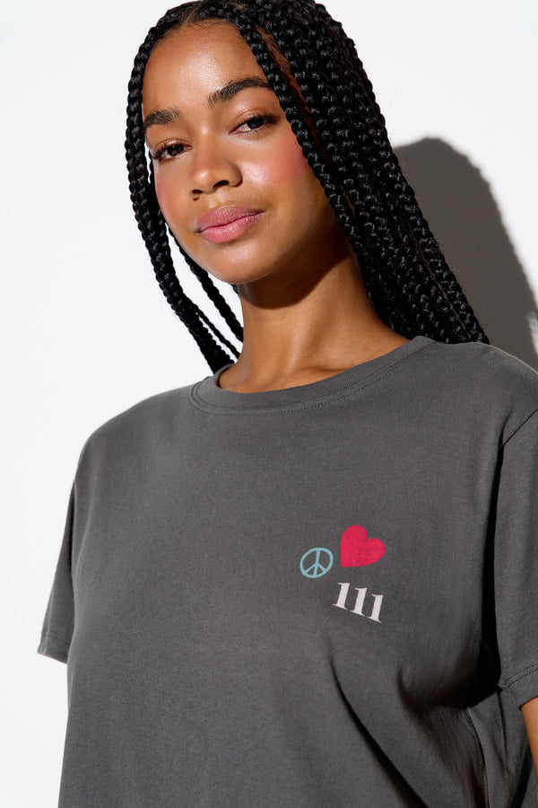 Spiritual Gangster Power Of Love Mercury Tee VINTAGE BLACK