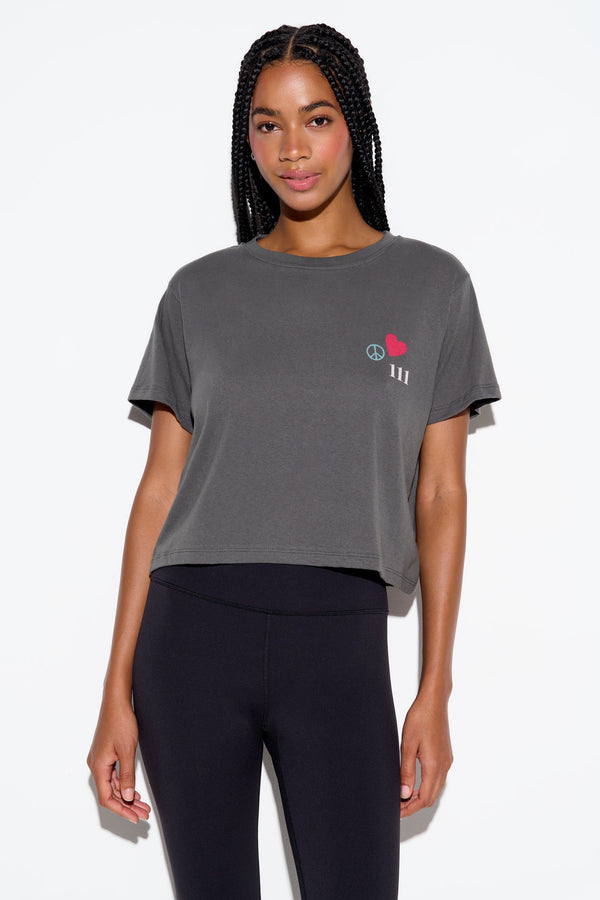 spiritual gangster Power Of Love Mercury Tee VINTAGE BLACK