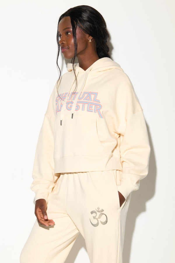 Spiritual Gangster Radiate Olsen Cropped Hoodie CANVAS