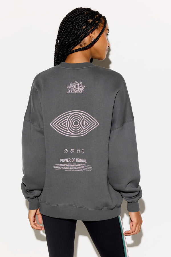 Spiritual Gangster Renewal Boyfriend Crew VINTAGE BLACK