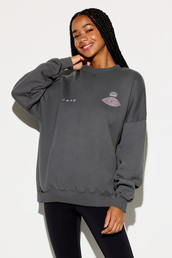 Spiritual Gangster Renewal Boyfriend Crew VINTAGE BLACK