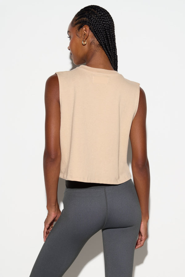 Spiritual Gangster Rise Spirit Crop Tank PALO SANTO