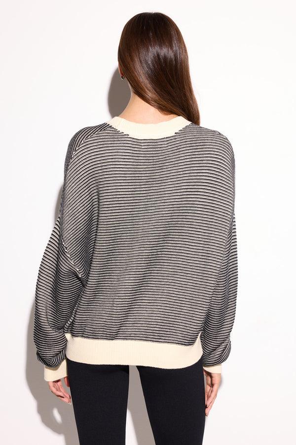 Spiritual Gangster Rue Ottoman Sweater CANVAS/BLACK