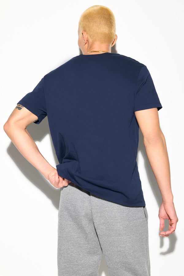 Spiritual Gangster SG Emblem Men's Classic Tee MIDNIGHT NAVY