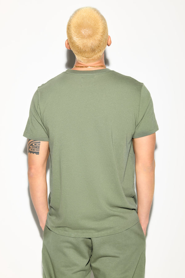 Spiritual Gangster SG Logo Men's Classic Tee VINTAGE ARMY