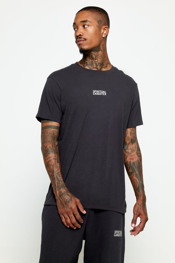 spiritual gangster SG Logo Men's Classic Tee VINTAGE BLACK