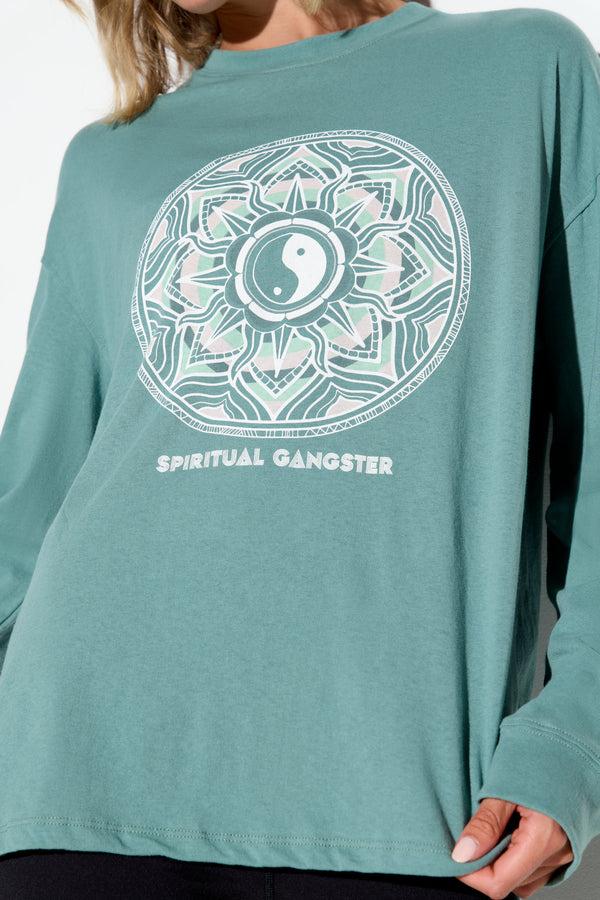 Spiritual Gangster SG Mandala Denver Top DUSTY SAGE