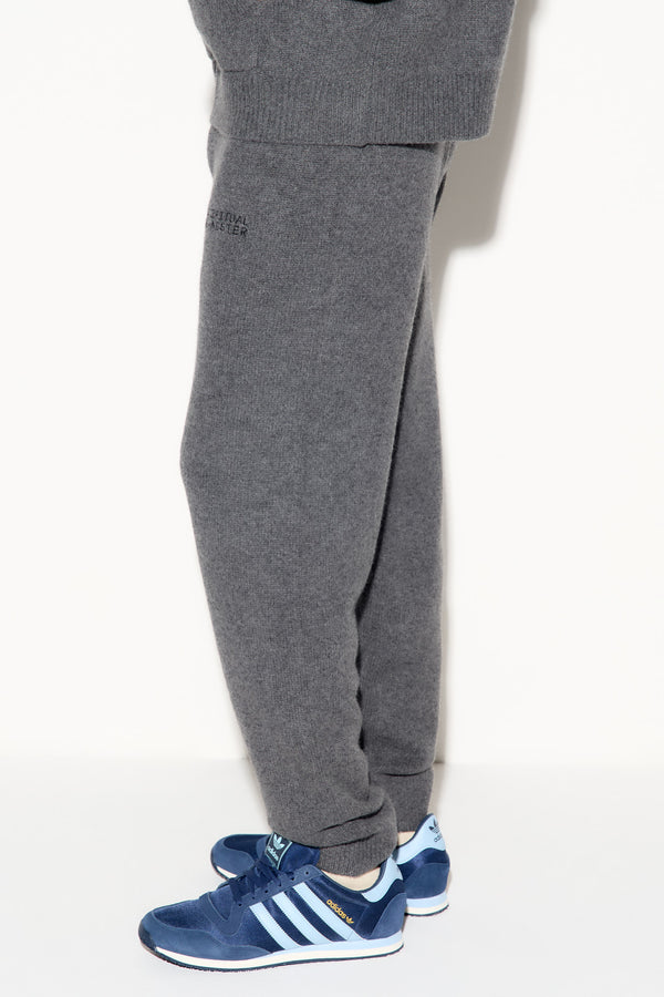 Spiritual Gangster SG Porter Men's Cashmere Wool Sweatpant DARK HEATHER GREY