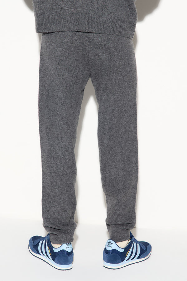 Spiritual Gangster SG Porter Men's Cashmere Wool Sweatpant DARK HEATHER GREY