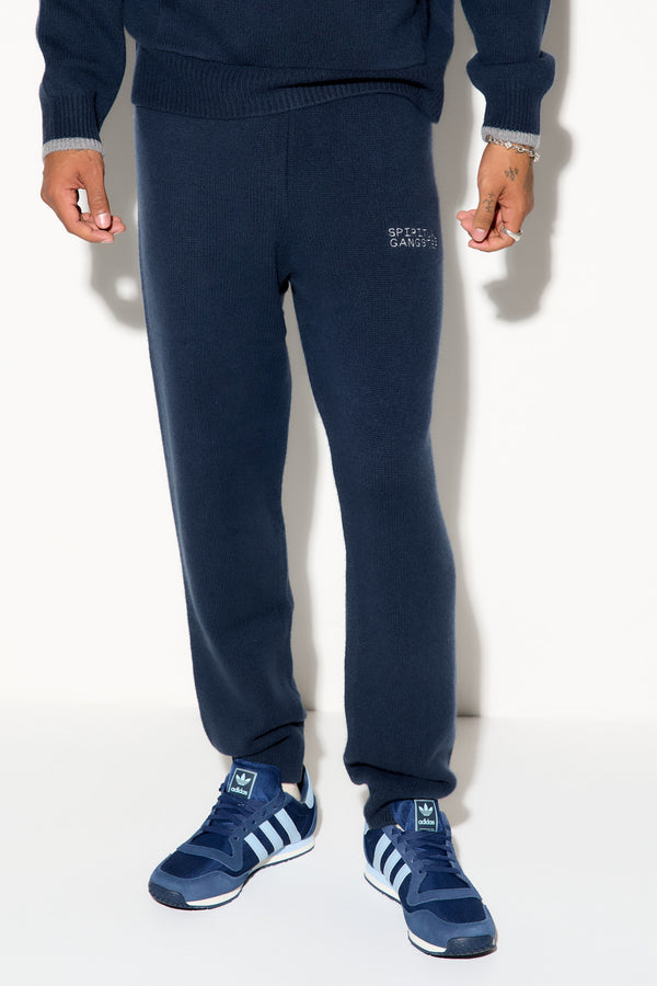Spiritual Gangster SG Porter Men's Cashmere Wool Sweatpant MIDNIGHT