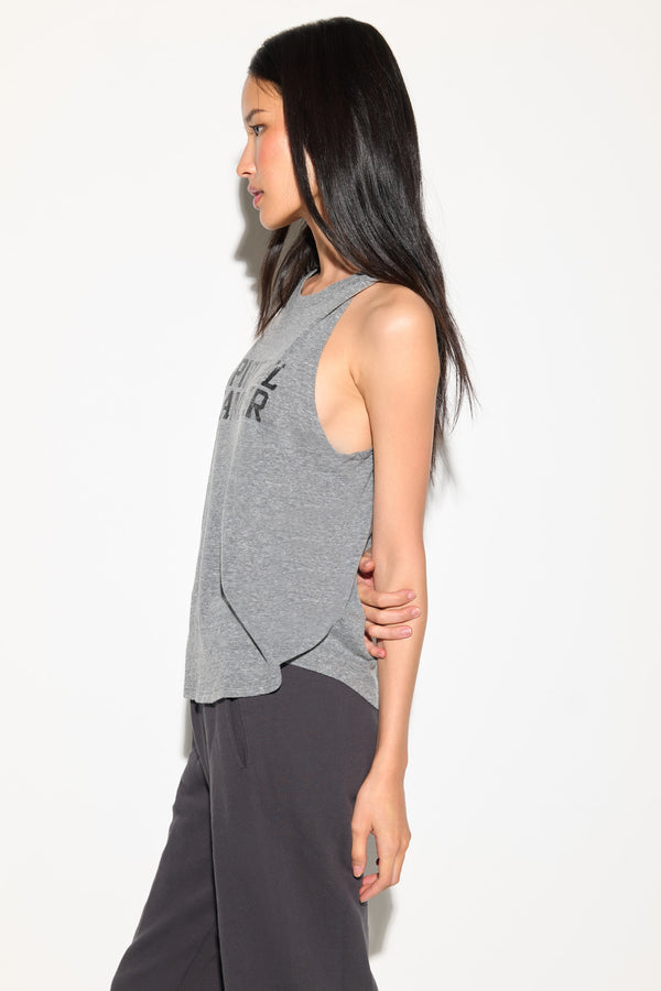 Spiritual Gangster SG Shine Jade Muscle Tank HEATHER GREY