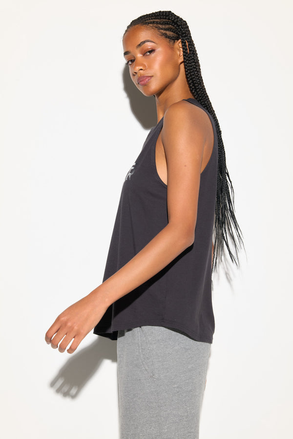 Spiritual Gangster SG Shine Jade Muscle Tank VINTAGE BLACK