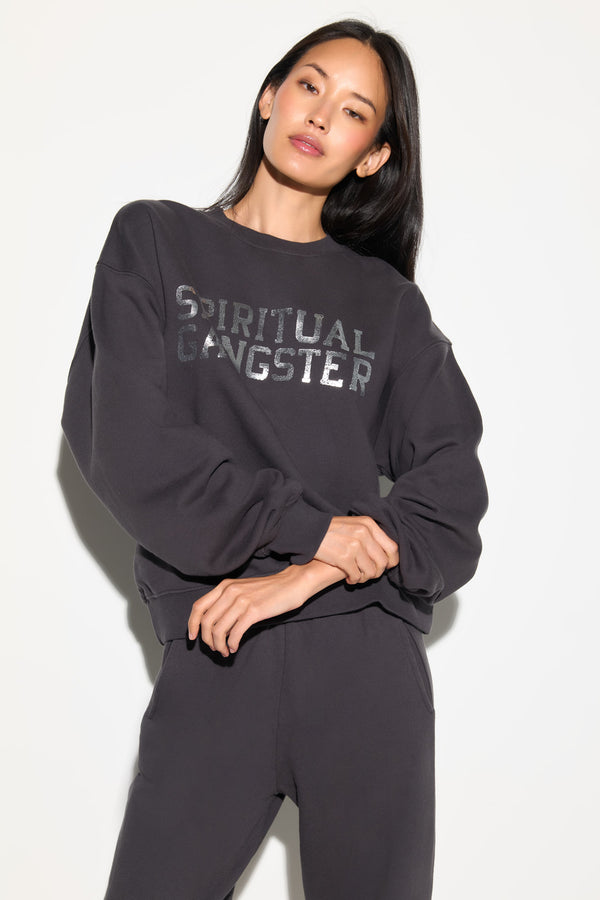 spiritual gangster SG Shine La Brea Crew VINTAGE BLACK