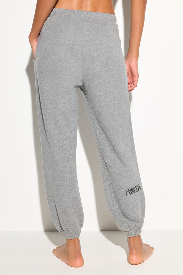 spiritual gangster SG Shine Sol Sweatpant HEATHER GREY