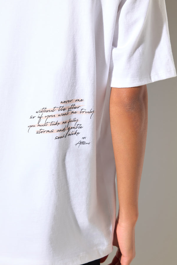 Spiritual Gangster SG X Atticus Gentle Sea Boyfriend Tee WHITE