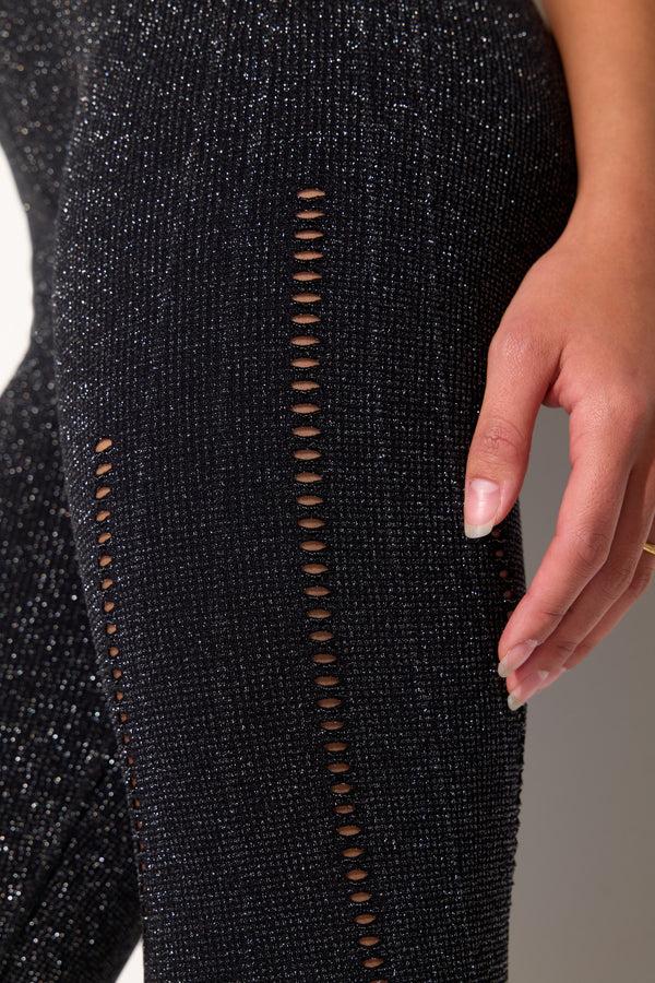 Spiritual Gangster Shimmer Seamless Love Legging BLACK